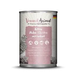 Produktbild von Venandi Premium Nassfutter Kitten Huhn mit Lachsöl - 400 g