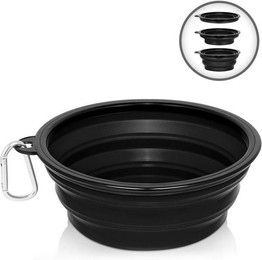 Produktbild von VERCO Reisenapf 1000ml Schwarz faltbar - 1000 ml
