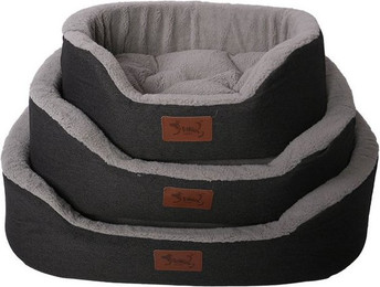 Produktbild von Versapet Hundebett mit Rand aus Jutestoff