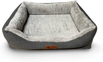 Produktbild von Versapet Hundebett mit Rand, Sofastoff, Grau