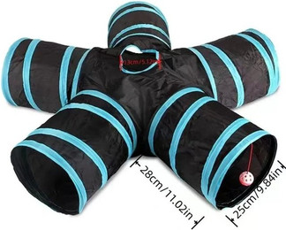 Produktbild von Verschleißfester Katzenspieltunnel mit Knisterspielzeug - 1 Stk.