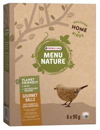 Produktbild von VERSELE-LAGA Gourmet Meisenknödel mit Erdnüssen und Sonnenblumenkernen ohne Netz 6 Stück, 540g