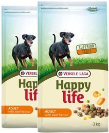 Produktbild von VERSELE-LAGA Happy life adult beef - 2 x 15 kg