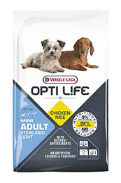 Produktbild von VERSELE-LAGA Opti Life Adult Light Mini Trockenfutter für kleine Hunde - 7,5 kg