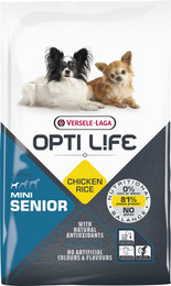 Produktbild von VERSELE-LAGA Opti Life Senior Mini Trockenfutter für ältere Hunde Kleine Rassen - 7,5 kg