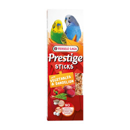 Produktbild von Versele-Laga Prestige Sticks Gemüse & Löwenzahn für kleine Papageien - 2 x 30 g