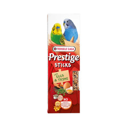 Produktbild von Versele Laga Prestige Sticks Kleinsittiche mit Eiern & Thymian - 2 x 60 g