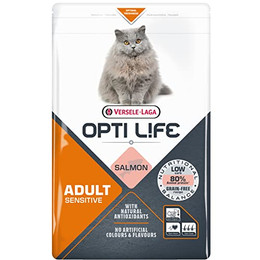 Produktbild von Versele-Laga Trockenfutter Katzen Opti Life Sensitive mit Lachs - 2500 g