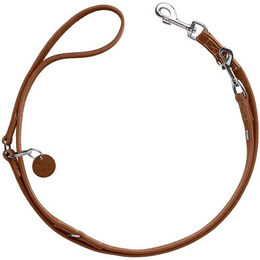 Verstellbare Führleine Aalborg Cognac - 200 cm – Bild 1 von 2