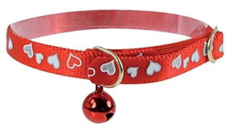 Produktbild von Verstellbares Nylonhalsband für Katzen Zolux Cœur Réflectif