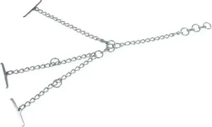 Produktbild von Verzinkte Doppel-Tiroler-Kette mit Karabinerhaken Kerbl