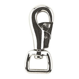 Verzinkter Karabinerhaken mit runder Zwinge für Ketten Kerbl – Bild 1 von 2