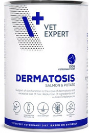Produktbild von VET EXPERT Veterinary Diet Dog Dermatosis Lachs & Kartoffel - 400 g