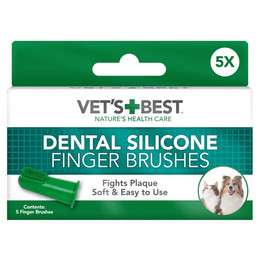 Produktbild von Vet's Best® Fingerzahnbürsten aus Silikon für Hunde und Katzen