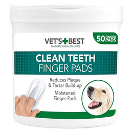 Produktbild von Vet's Best Hunde Zahnreinigungstücher - 50 Stk.
