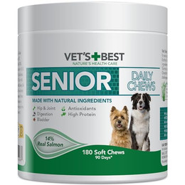 Produktbild von Vet's Best Senior Daily Chews Lachs - 400 g (180 Kautabletten)