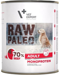 Produktbild von VETEXPERT Hundenassfutter Raw Paleo Adult Rind - 800 g