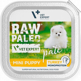Produktbild von VETEXPERT RAW PALEO Pate Puppy Mini Turkey 150 g