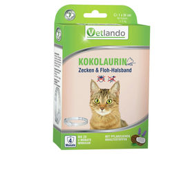 Produktbild von Vetlando Kokolaurin Anti-Zecken- & Flohhalsband Katzenpflegeartikel