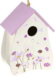 Viana Nistkasten Deko-Vogelhaus mit Blumenmotiv für Frühling und – Bild 1 von 5