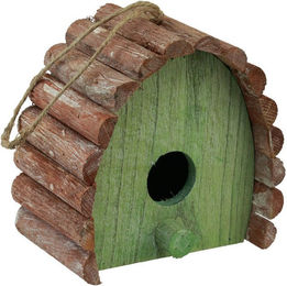 Viana Nistkasten Dekoratives Holz-Vogelhaus zum Hängen mit rundem Dach – Bild 1 von 3