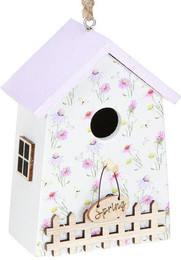 Produktbild von Viana Nistkasten Frühlingsdeko Vogelhaus Flieder Weiß
