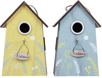 Produktbild von Viana Nistkasten Frühlingshafte Hängedeko aus Holz Welcome 2er Set