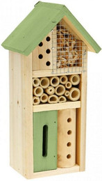 Produktbild von Viana Nistkasten Insektenhotel Holz Grün Garten Nisthilfe für Bienen