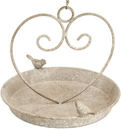 Produktbild von Viana Nistkasten Vogeltränke Herz Metall Antik Ø21,5cm