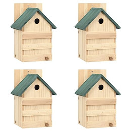 Produktbild von vidaXL 4X Tannenholz Vogelhaus 23x19x33cm Nistkasten