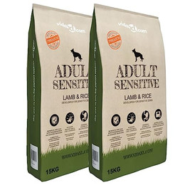 Produktbild von vidaXL Adult Sensitive Lamm & Reis Hundefutter - 2 x 15 kg