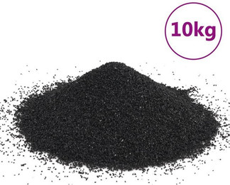 Produktbild von vidaXL Aquarien-Substrat Aquariensand Schwarz 0,2-2 mm - 10 kg