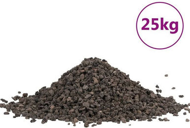 Produktbild von vidaXL Basalt Kies Aquariumkies Schwarz 5-8 mm - 25 kg
