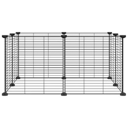 Produktbild von vidaXL Bussandri Exclusive 8-tlg. Haustierkäfig 35x35 cm Stahl Schwarz - 8 x 35 cm