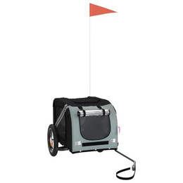Produktbild von VidaXL Fahrradanhänger für Hunde 124x53x53 cm grau