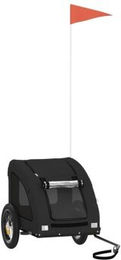 vidaXL Fahrradanhänger für Hunde 124x53x53 cm schwarz – Bild 1 von 9