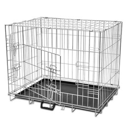 Produktbild von vidaXL Faltbarer Hundekäfig M aus verzinktem Stahl