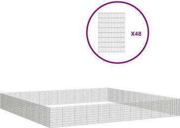 Produktbild von vidaXL Freilaufgehege 48-teilig 54x80 cm verzinktes Eisen