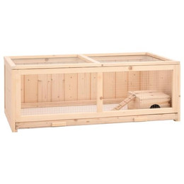 Produktbild von vidaXL Hamsterkäfig aus Massivholz Tanne 104x52x38 cm