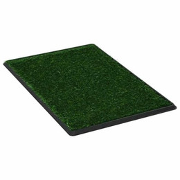 Produktbild von vidaXL Haustier Toilette mit Tablett und Kunstrasen