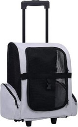 Produktbild von vidaXL Haustier-Trolley grau faltbar