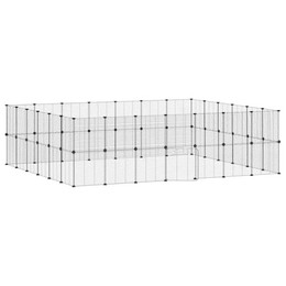 Produktbild von vidaXL Haustierkäfig mit Tür Schwarz 35x35 cm Stahl