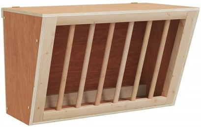 Produktbild von vidaXL Heuraufe für Kaninchen aus massivem Tannenholz