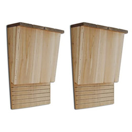 Produktbild von vidaXL Holz Fledermauskasten 2er-Set