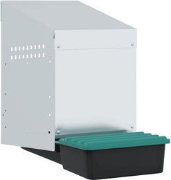 Produktbild von vidaXL Hühner-Nistkasten 1 Fach Wandmontage Verzinkter Stahl