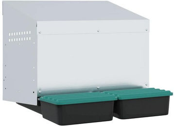 Produktbild von vidaXL Hühner-Nistkasten 2 Fächer verzinkter Stahl