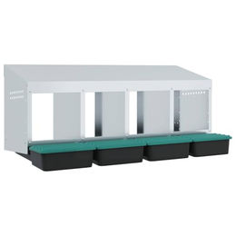 Produktbild von vidaXL Hühner-Nistkasten 4 Fächer verzinkter Stahl