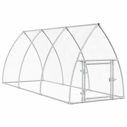 Produktbild von vidaXL Hühnerkäfig aus verzinktem Stahl mit wasserfestem Dach
