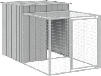 VidaXL Hühnerkäfig mit Auslauf 110 x 201 x 110 cm verzinkter Stahl – Bild 1 von 8