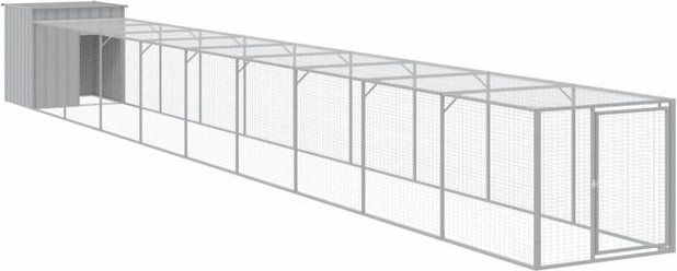 Produktbild von vidaXL Hühnerkäfig mit Auslauf verzinkter Stahl